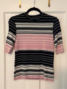Topshop Striped Knit Top Size 6